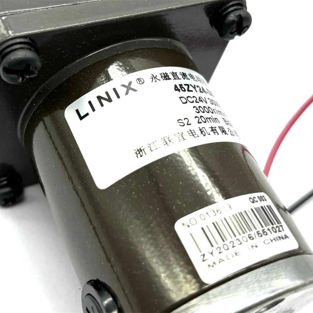 LINIX 45ZY24-30/60JB30G0832 영구 자석 DC 모터 24V 30W 3000r/min