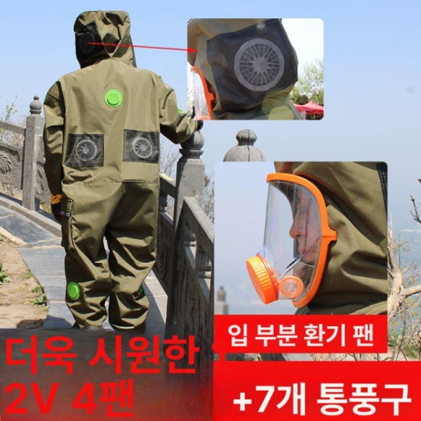 프리미엄 말벌보호복 전신 안전복 양봉 방충옷 통기성 퇴치 수트 4겹 40신발 A - 상세 이미지 4