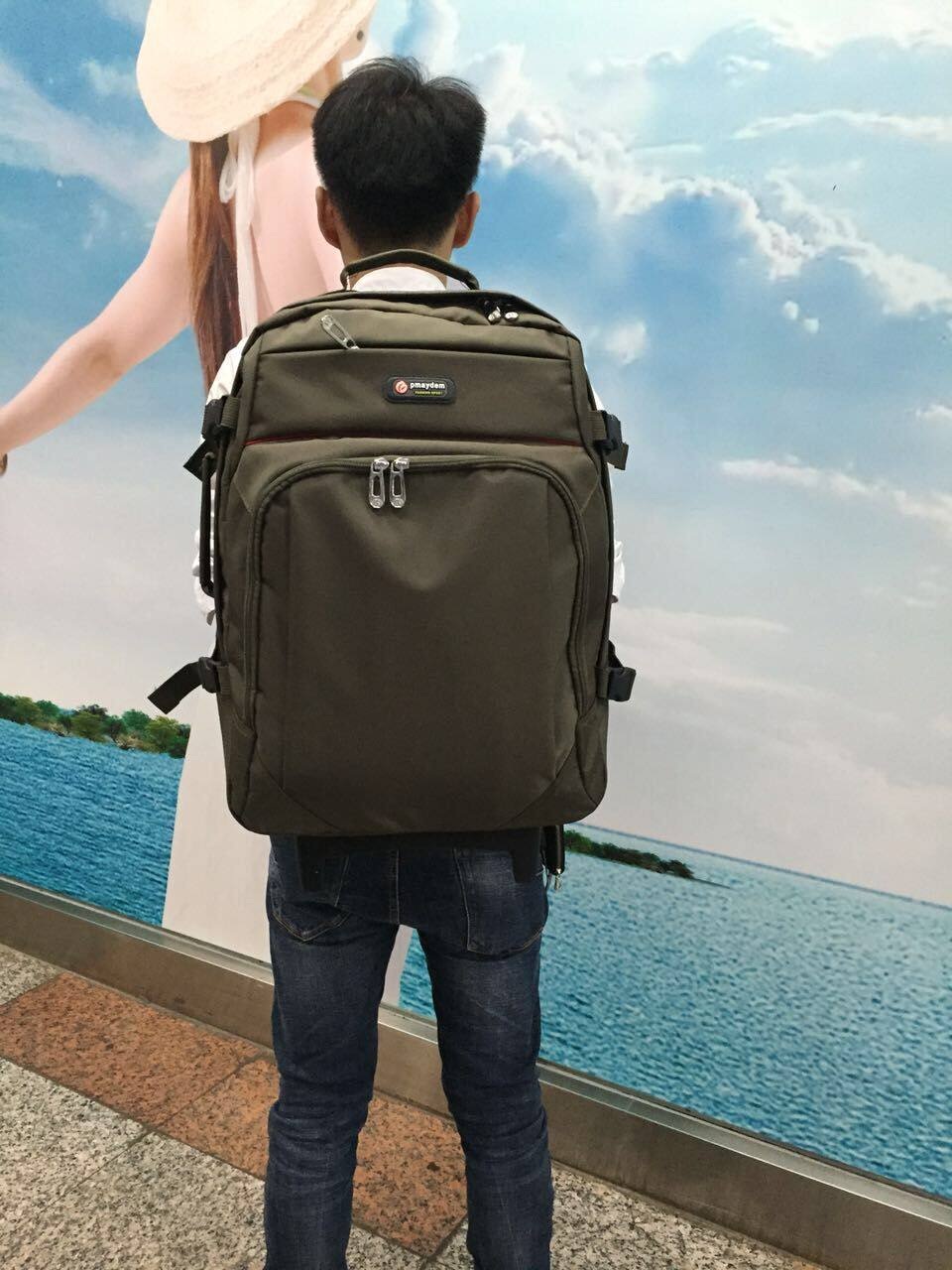 여행용가방 소프트 캐리어 파일럿 승무원 초경량 백팩 비지니스 출장 전용 여행 가방 검은색 20인치 - 상세 이미지 4