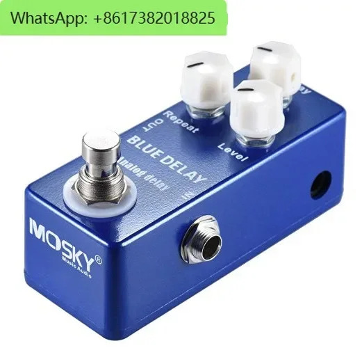 Moskyaudi호환o Blue Delay 딥 블루 기타 딜레이 이펙터