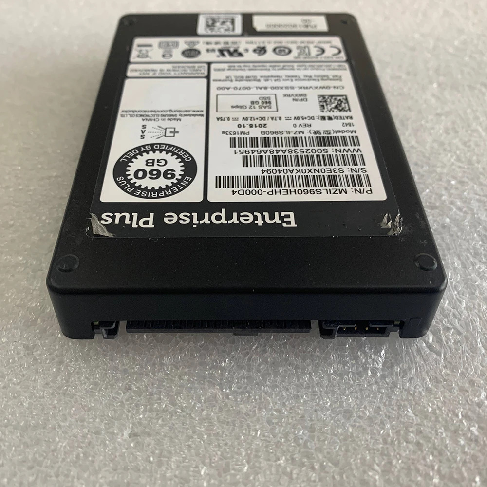WXVRK 0WXVRK DMF2C SCV3020 EQ 960G SAS 12GB 2.5 서버 SSD960GB