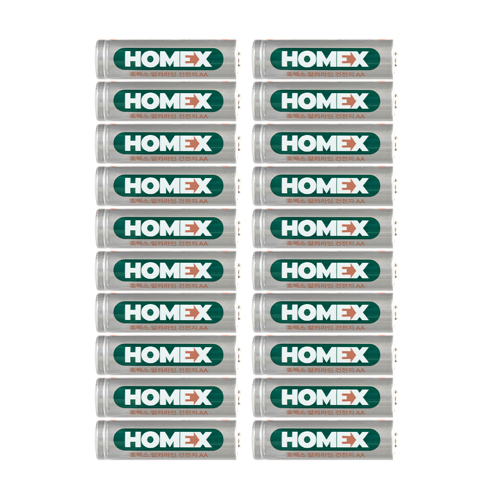 호맥스 알카라인 건전지 AA 20개입 이미지 3