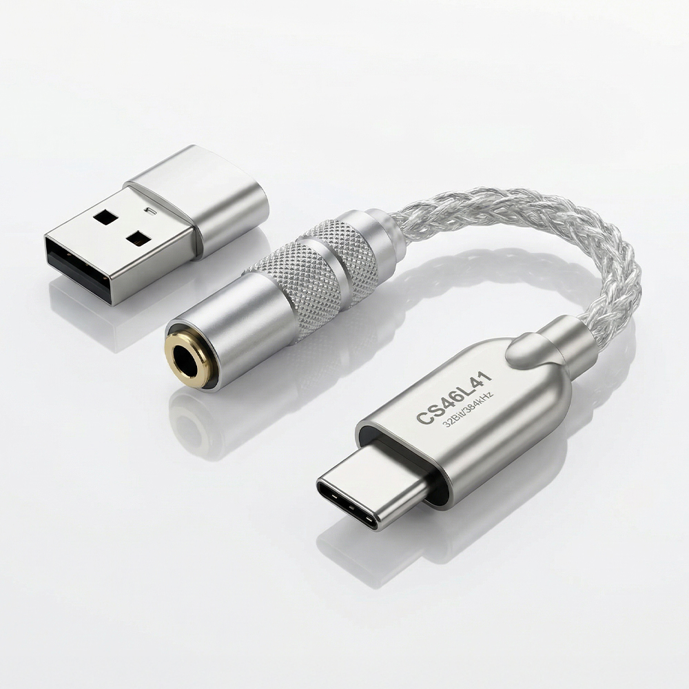 꼬다리 DAC C타입 이어폰 젠더 3.5mm CS46L41