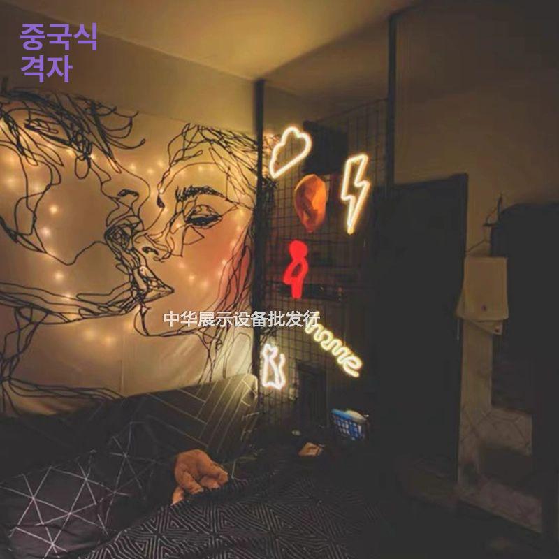 철제 네트 망 블랙 전시대 파티션 마트 블랙 120 x 60cm 메쉬 스크린 세트 - 상세 이미지 5
