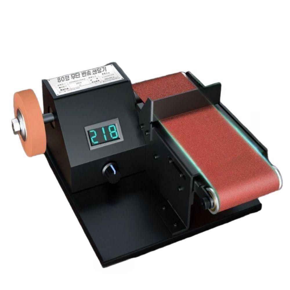 미니 샌더 탁상 그라인더 샌딩기 벨트 사포 목공 연마기 800W 80mm 벨트 그라인더 - 상품 이미지