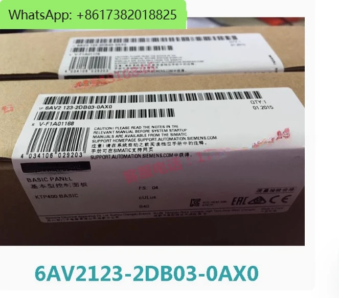 SIMATIC HMI KTP400 기본 패널 621232DB030AX0 PROFINET 62 123 62123-2DB03-0AX0 오리지널 신