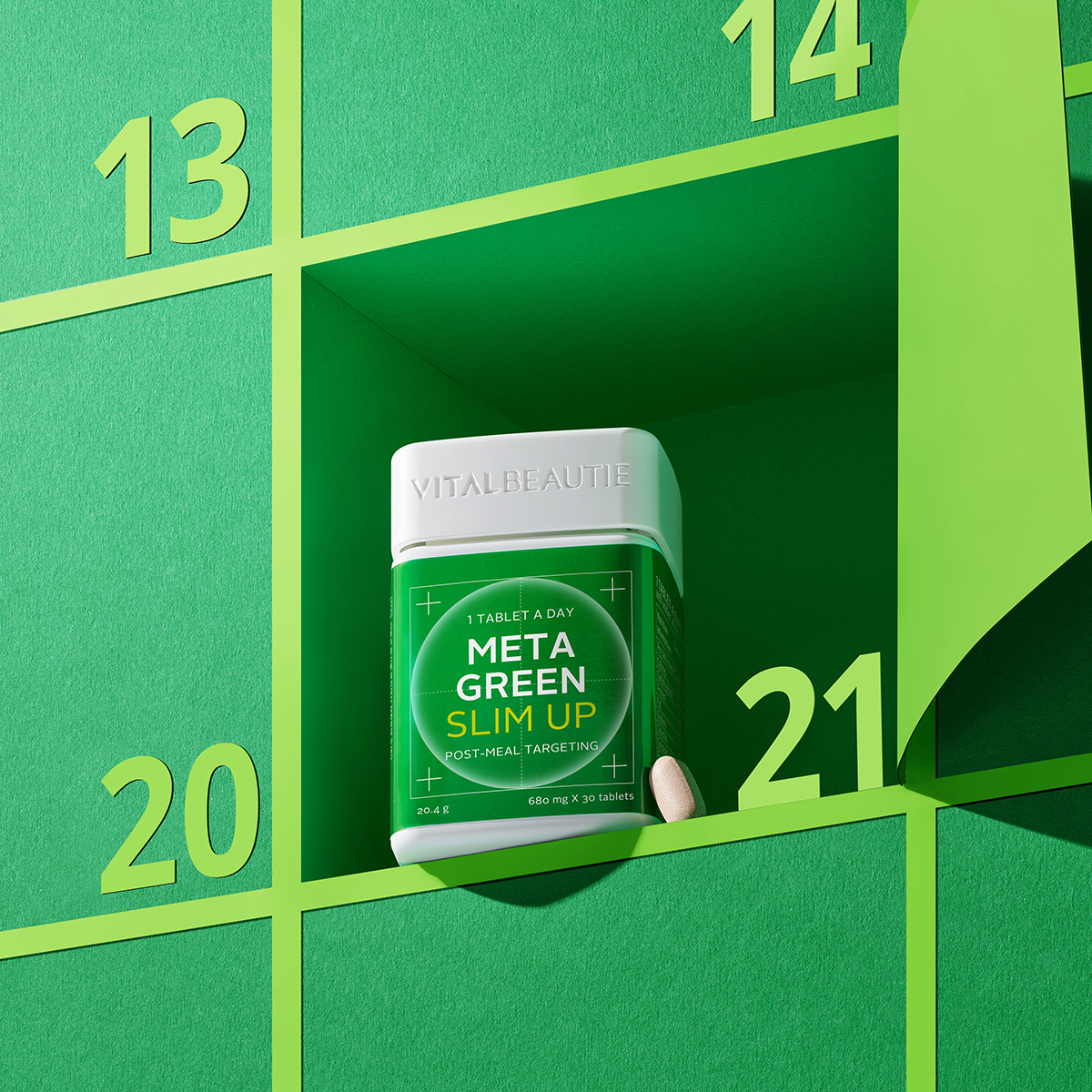 바이탈뷰티 메타그린 슬림업AD 200일 (30일x2개+60일 리필x2개+추가 20일분) 이미지 3