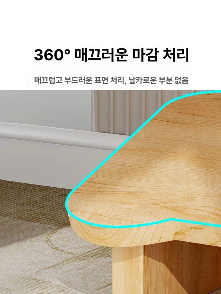 나무 풋스툴 공부책상 디딤판 책상아래발판 작은 내추럴 내추럴우드 심플 소형 경사면 - 상세 이미지 5