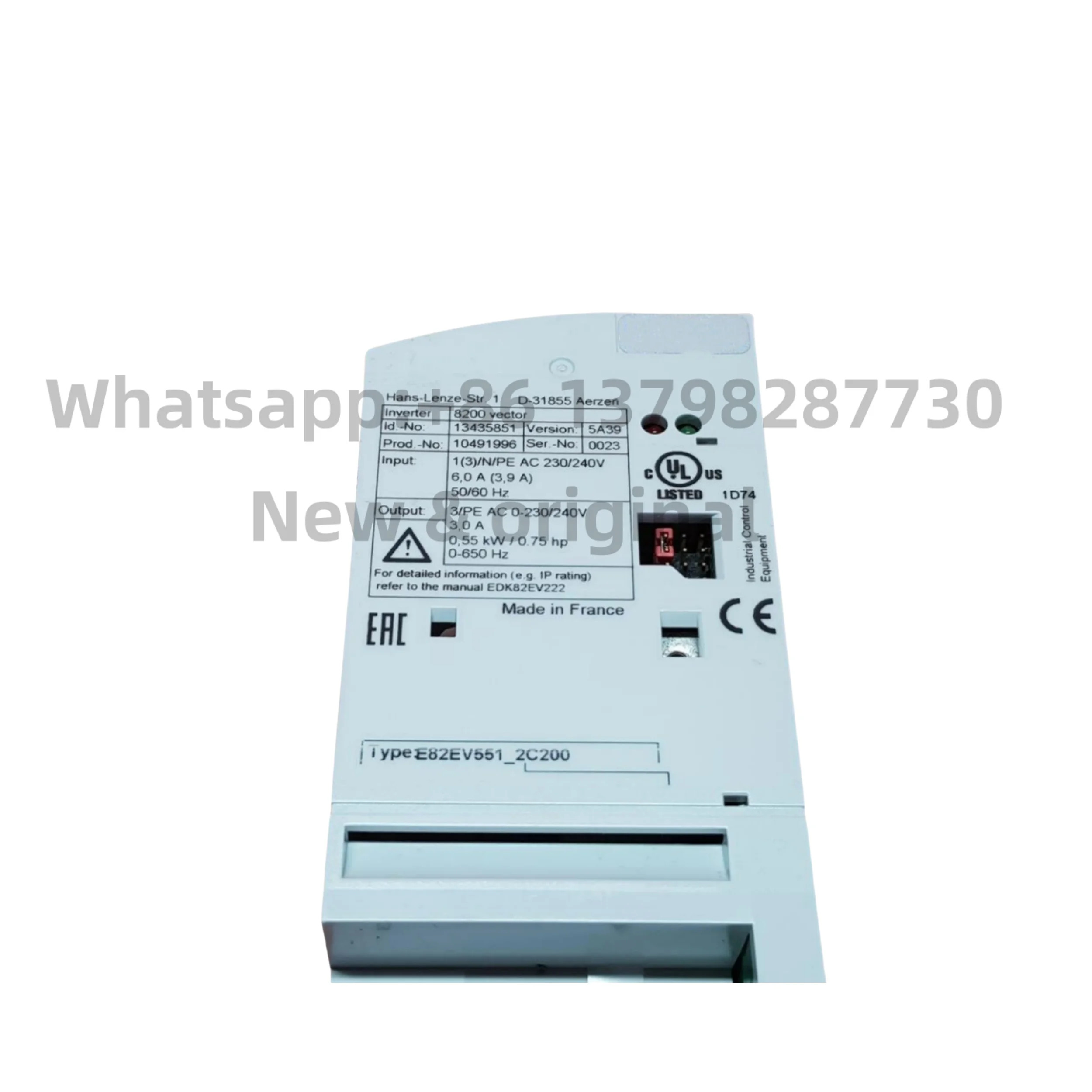 8200 주파수 변환기 E82EV551K2C200 E82EV551K2C E82EV551-2C 신품