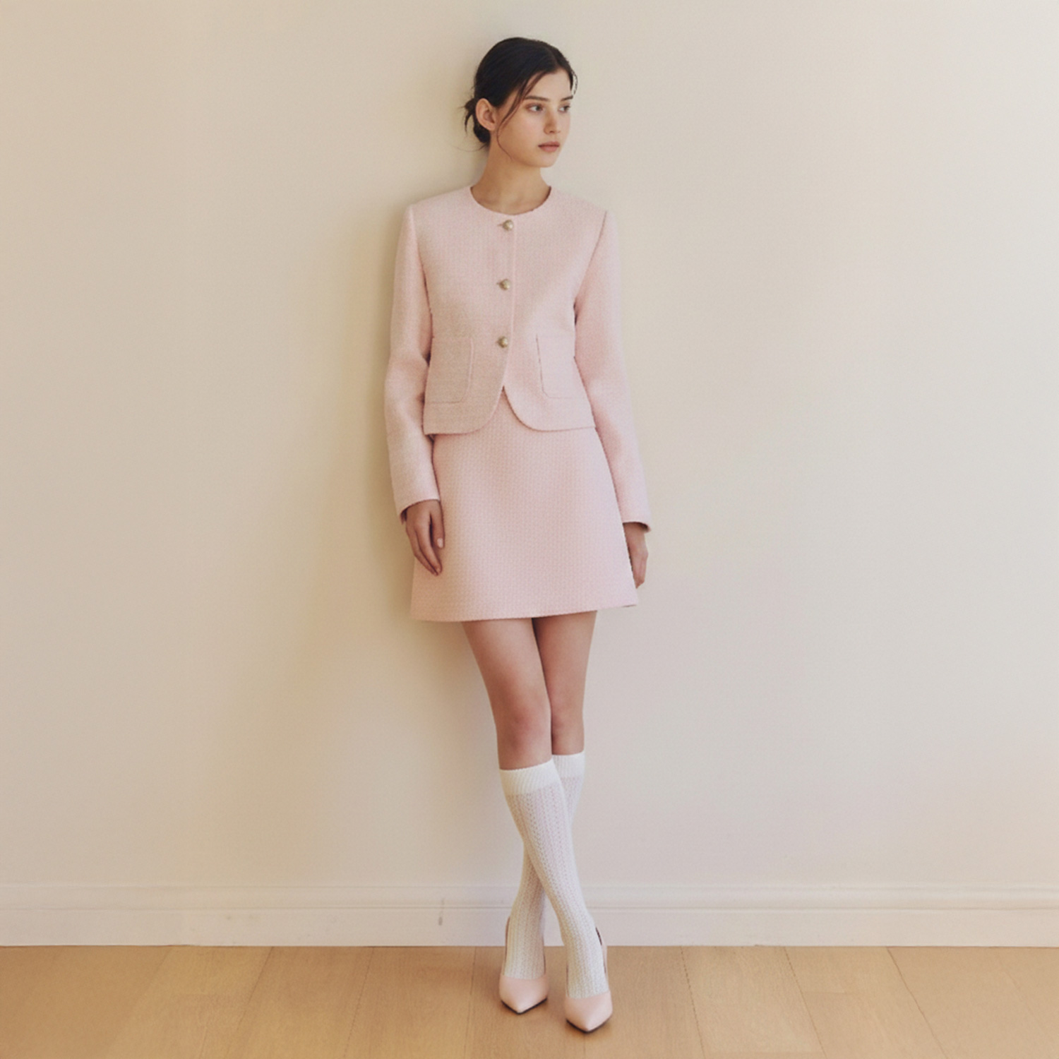 [제로스트릿][2컬러] 크리미 트위드 스커트 CREAMY TWEED SKIRT - 상세 이미지 4