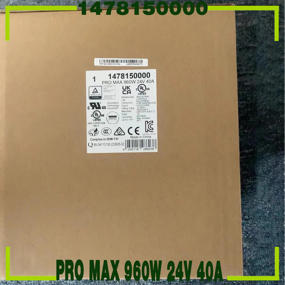 Weidmuller 스위칭 전원공급장치 PRO MAX 960W 24V 40A1478150000
