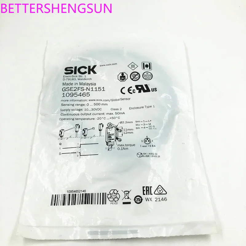 GSE2FS-N1151 반사형 광전센서 1095465 신품 오리지널
