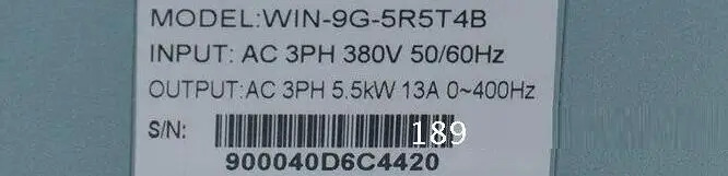 신 인버터 WIN-9G-3R7T4B 3.7KW 380V