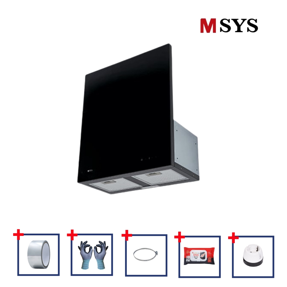 한샘 MSYS 엠시스 블랙 글라스 후드 HDC-MSG60BK 통후드 600장용 - 상품 이미지