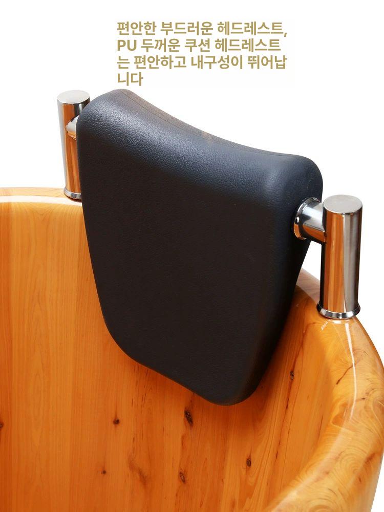 히노끼 욕조 반신욕기 사우나 펜션 자쿠지 온천 목욕통 편백이동식 미니 - 상세 이미지 4