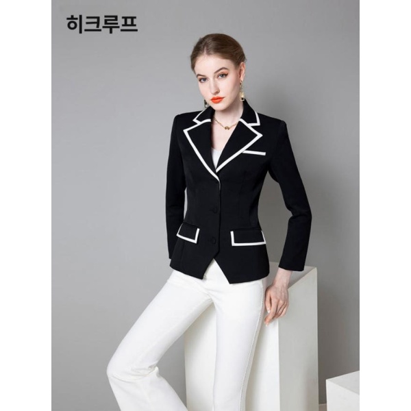 화려한 머니게임 더에이트쇼 스타일 의상 반팔 코스튬 블랙 S - 상세 이미지 3