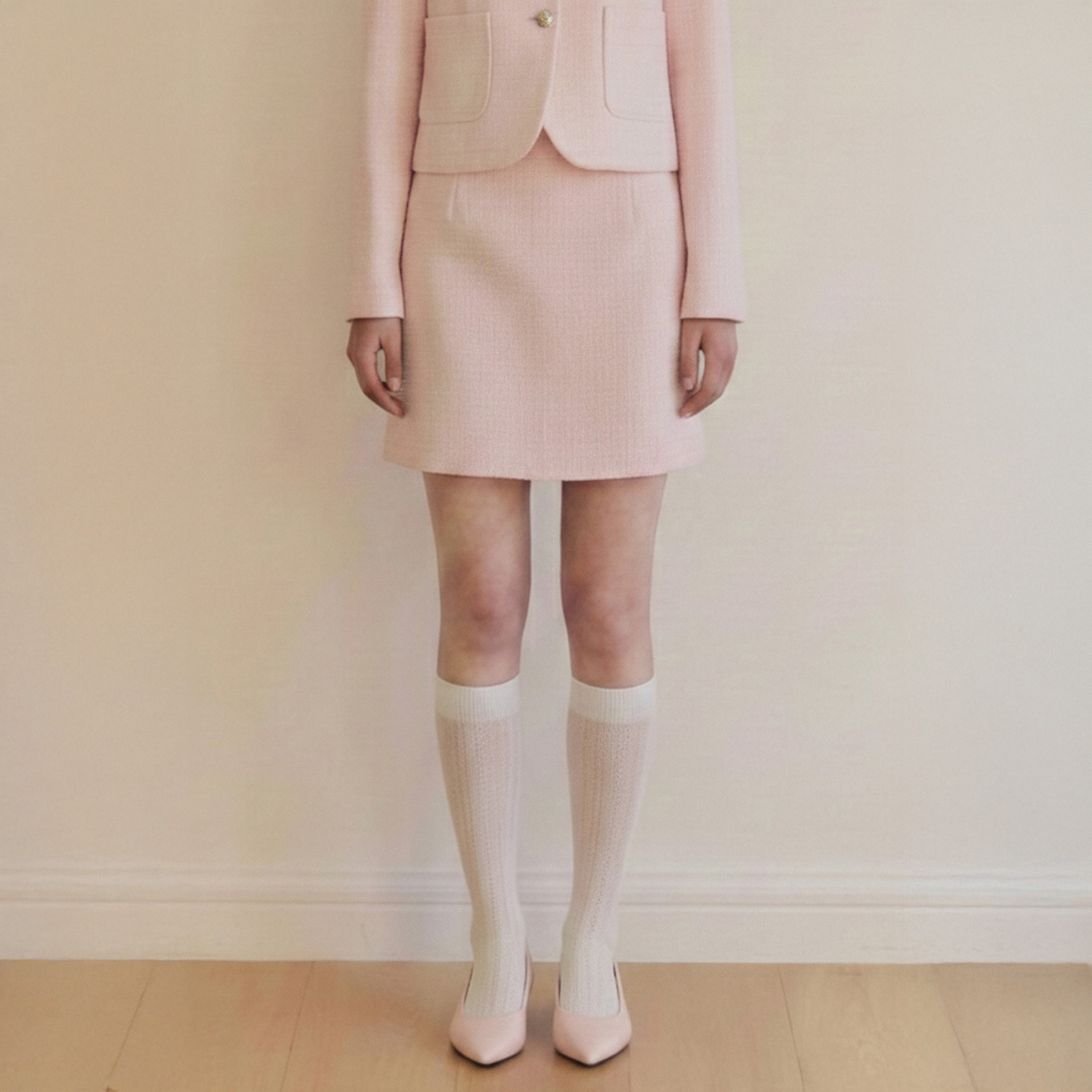[제로스트릿][2컬러] 크리미 트위드 스커트 CREAMY TWEED SKIRT - 상세 이미지 3