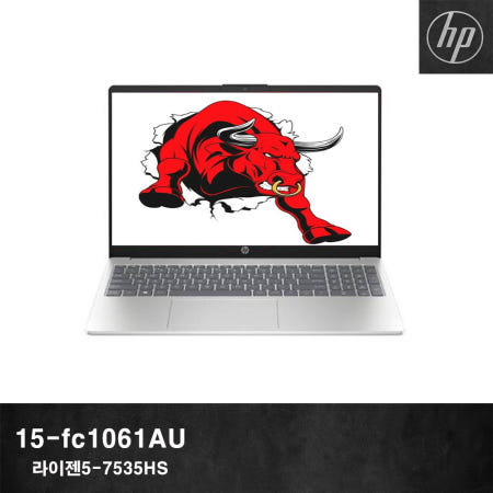 HP 15-fc1061AU WIN11PRO 학생용 인강용 업무용 회사용 16GB, 512GB, 내추럴 실버