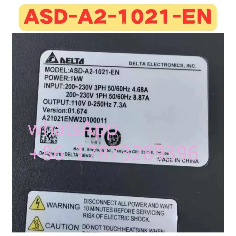 리퍼 서보 드라이브 ASD-A2-1021-EN ASD A2 1021 EN 정상 기능 완료 OK