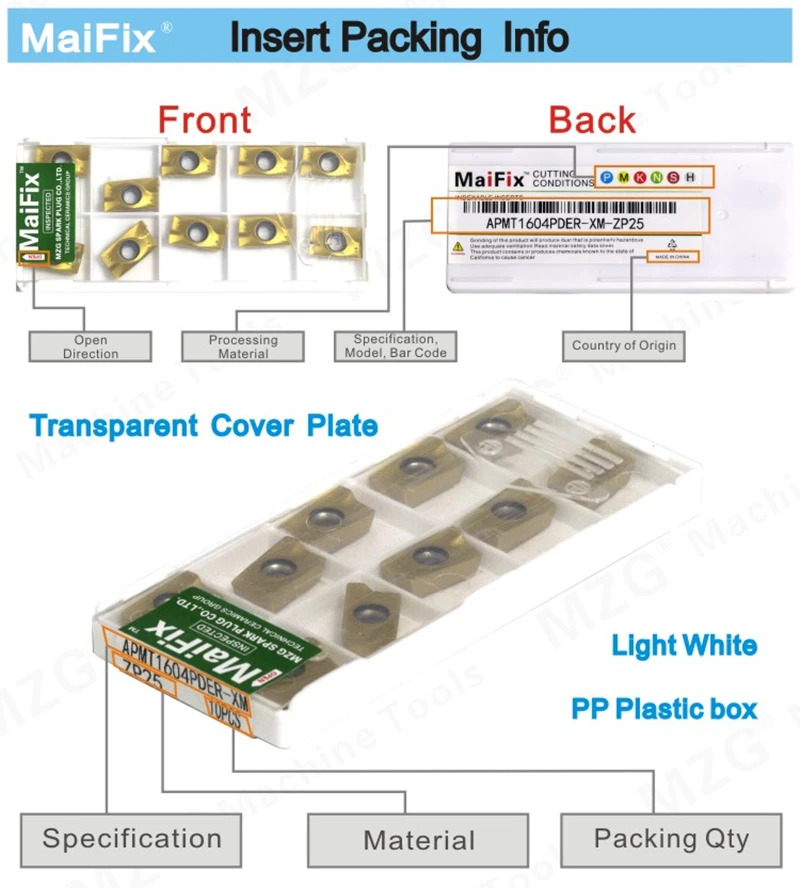 Maifix 21N150ISO ZM856 스테인레스 스틸 내부 구멍 솔리드 가공 텅스텐 카바이드 스레드 밀링 인서트