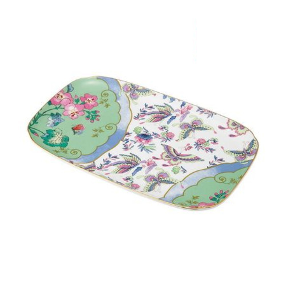 웨지우드 버터플라이 블룸 샌드위치 트레이 접시 25x15cm - 상품 이미지