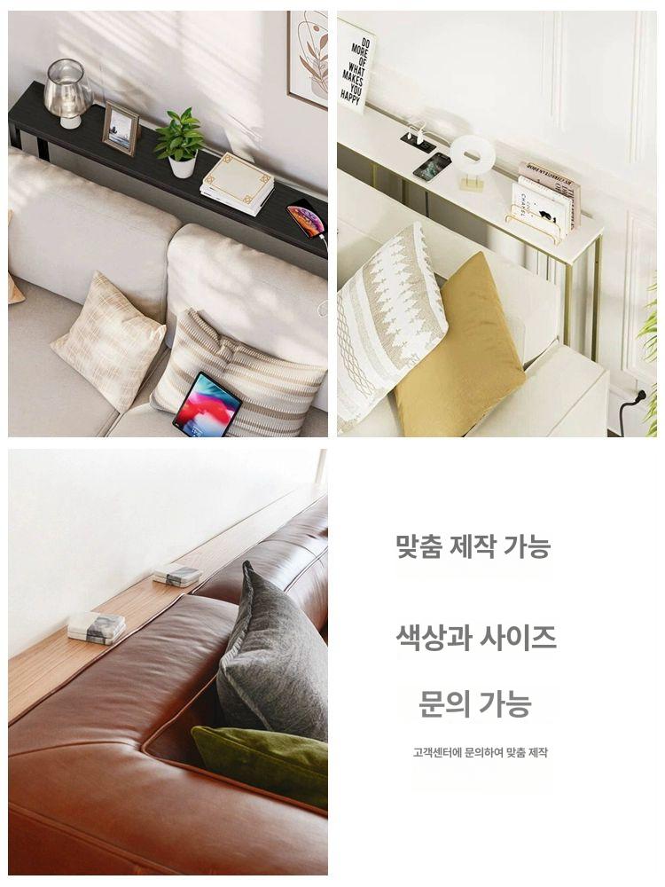 사이드 협소형 수납장 카페 인테리어용 원형 선반 탁상용 120 x 15 - 상세 이미지 4