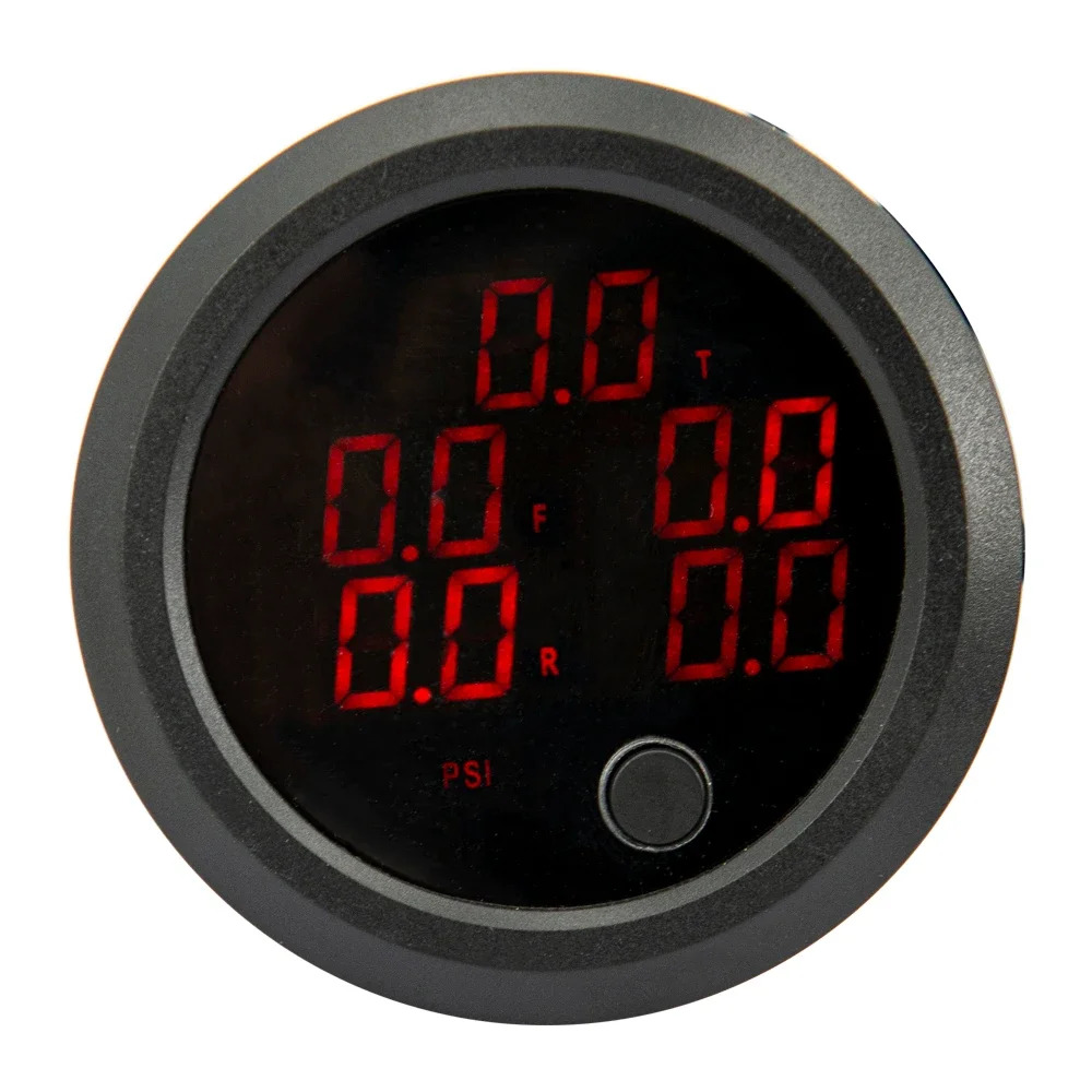 52mm 빨간색 LED 디스플레이 에어 서스펜션 게이지 전기 5가지 펜타 압력 센서