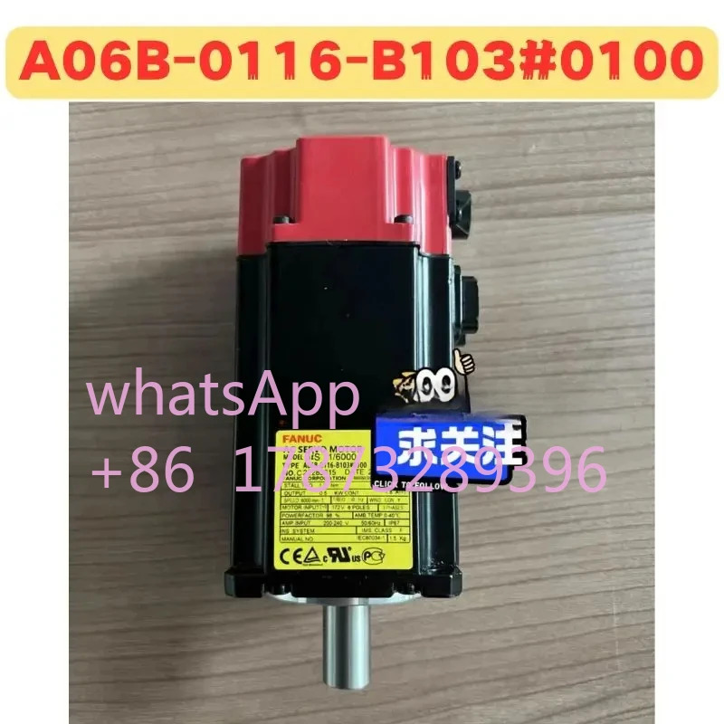 리퍼 서보모터 A06B-0116-B103 0100 A06B 0116 B103 정상 기능 완료 OK