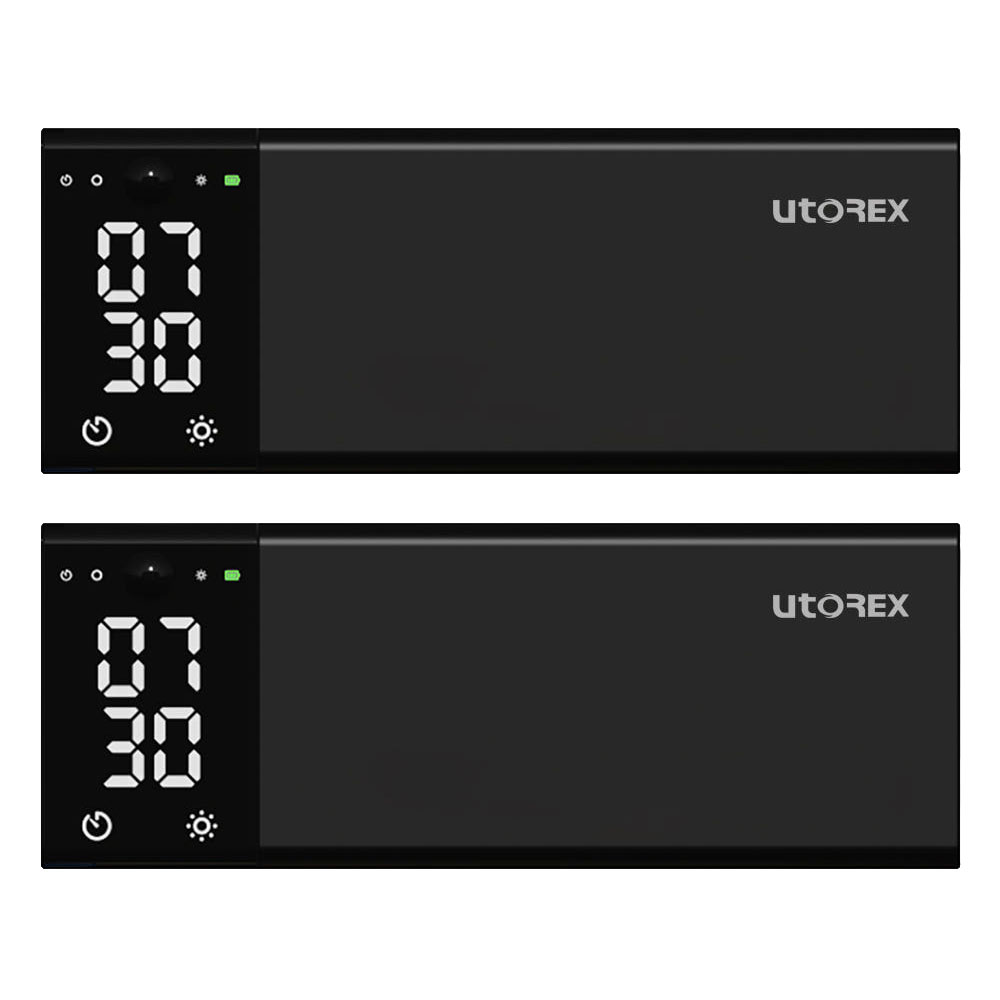 유토렉스 UV-C살균 히팅건조살균 송풍건조 벽걸이 무선칫솔살균기 네오큐브 블랙 1+1