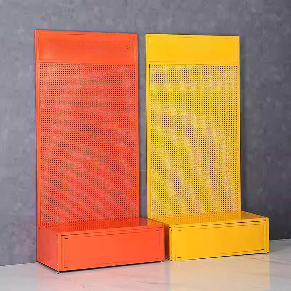 컬러 타공판 스탠드 프레임 수납 악세사리 후크 정리 60x180cm - 상품 이미지