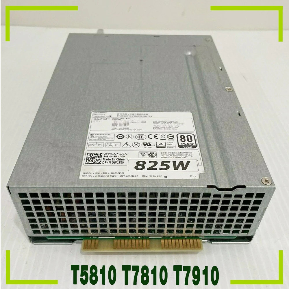 DELL T5810 T7810 T7910 825W 서버 전원공급장치 DPS-825CB-1 A W1FJK 0W1FJK D825EF-02
