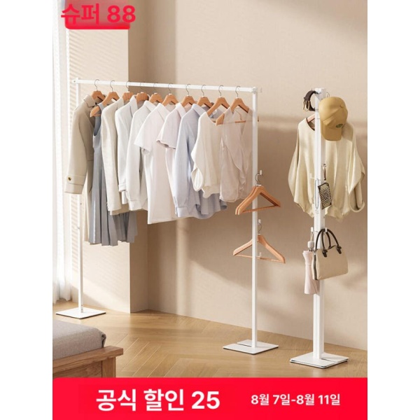 튼튼한 접이식 옷걸이 거치대 행거 넓이조절 의류 접이식 건조대 3가지사용방식 - 상품 이미지