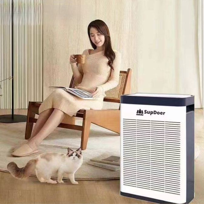 담배연기 공기청정기 냄새 탈취기 흡연실 공기정화 업소 반려동물 털 제거+탈취+정화 필터1개 - 상세 이미지 2