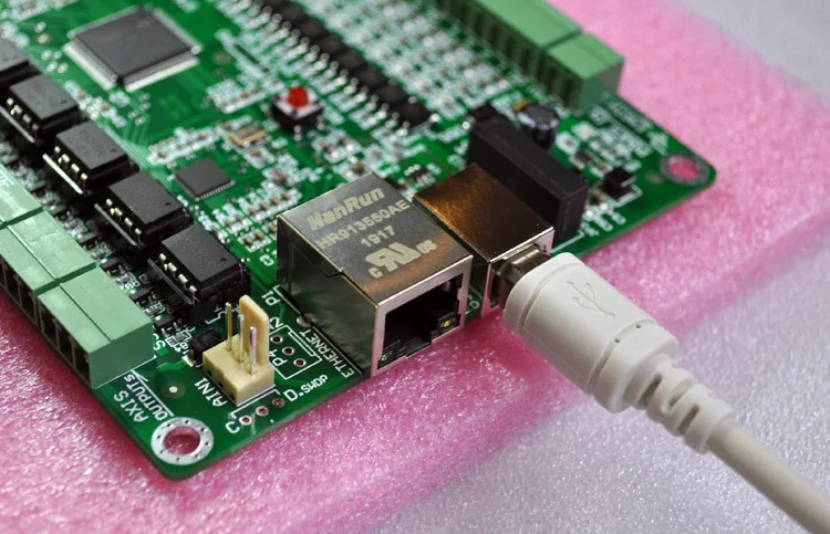 USB  이더넷 Mach3 네트워크 인터페이스 보드 포트 모션 제어 카드 3456 축 CNC 타각기