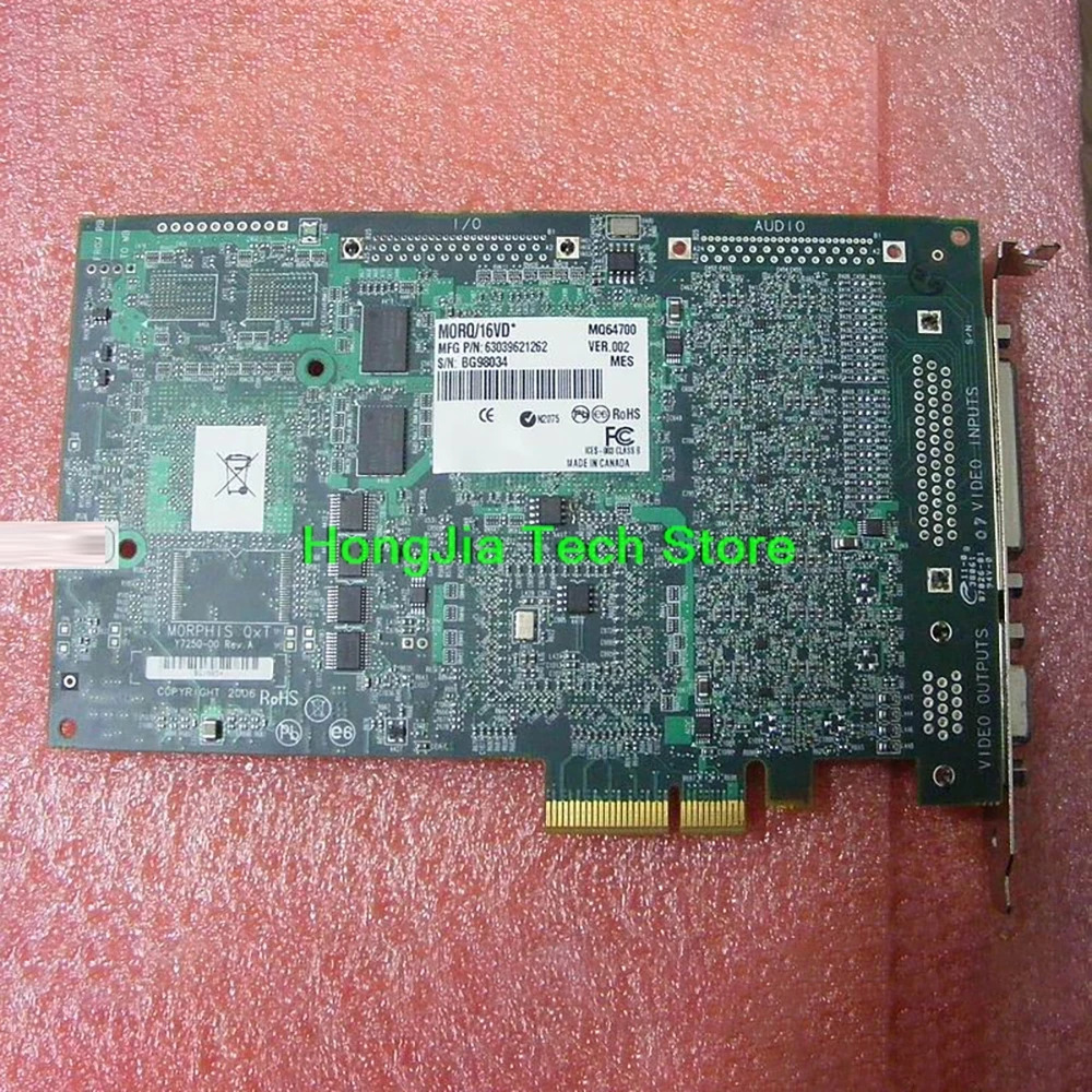 MATROX MORQ/16VD Y7250-00 개정판PCI-E MORPHIS QXT 이미지 수집 카드