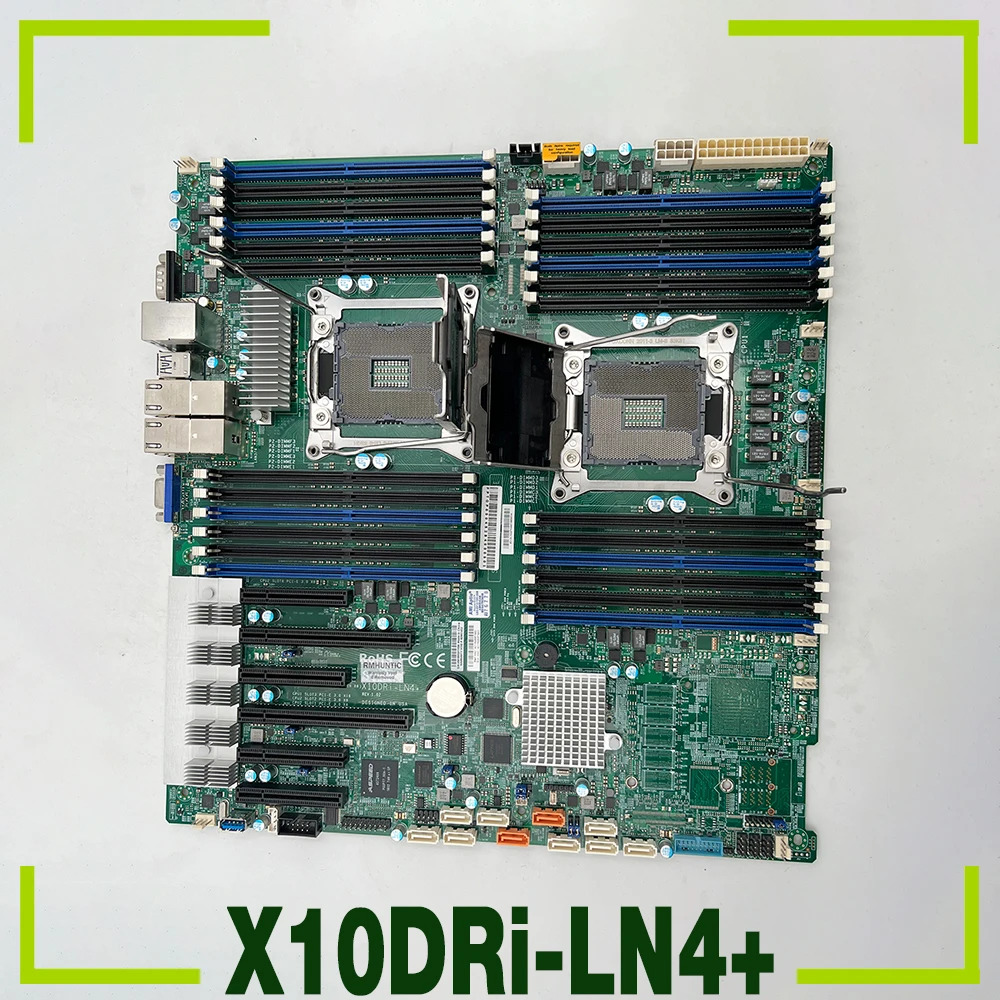 Supermicro E- LGA 2011 DDR4-2400MHz C612 10XSATA 3 양방향 서버 마더보드X10DRi-LN4
