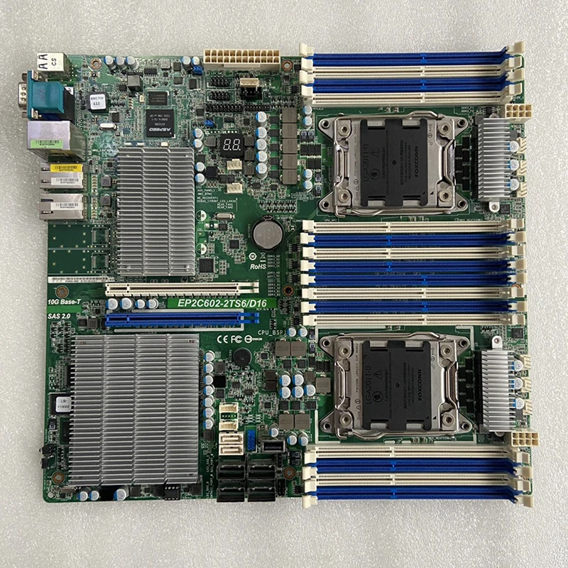 ASRock호환 LGA2011 지원 Xeon 5-1600/2600/4600 V2양방향 서버 마더보드 EP2C602-2TS6/D16