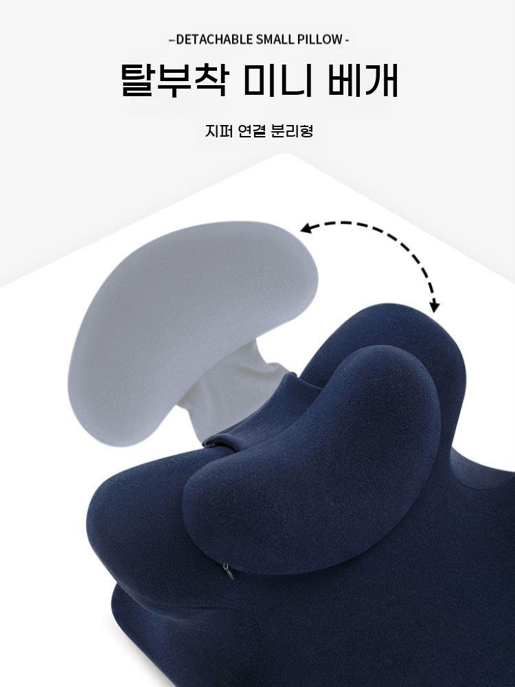 엎드리는쿠션 등쿠션 스트레칭 휴식 다기능 독서베개 책보기 폰 보호 매트 베개 누워서보는 - 상세 이미지 5