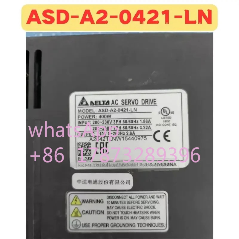 리퍼 서보 드라이브 ASD-A2-0421-LN ASD A2 0421 LN 정상 기능 완료 OK