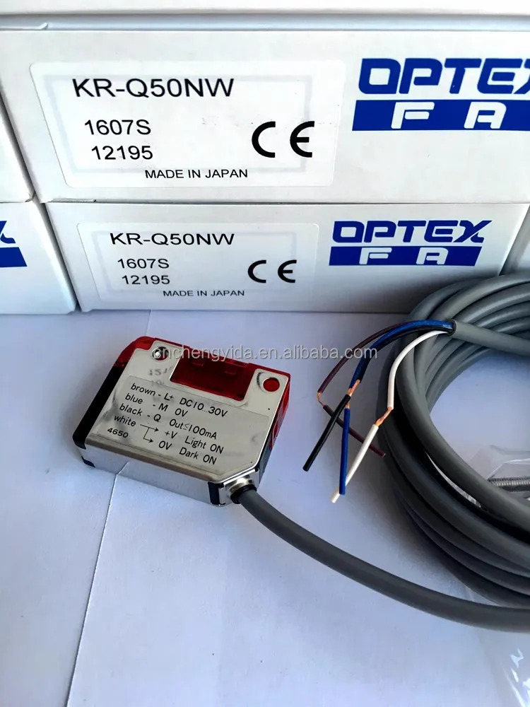 KR-Q150NW 투명 물체 감지 센서 SUS 보호기 소형 LED 원본