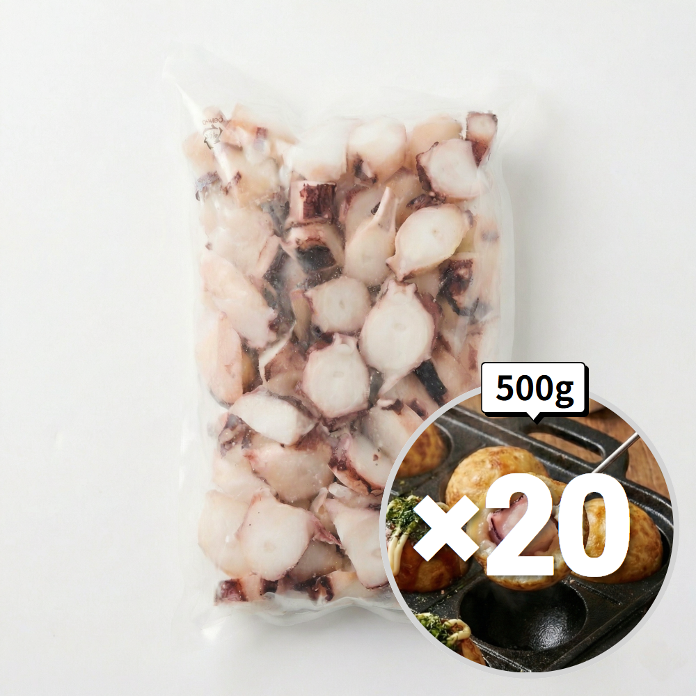 맛붐 오징어 슬라이스 가문어 타코야끼용 500g, 20개 - 상품 이미지