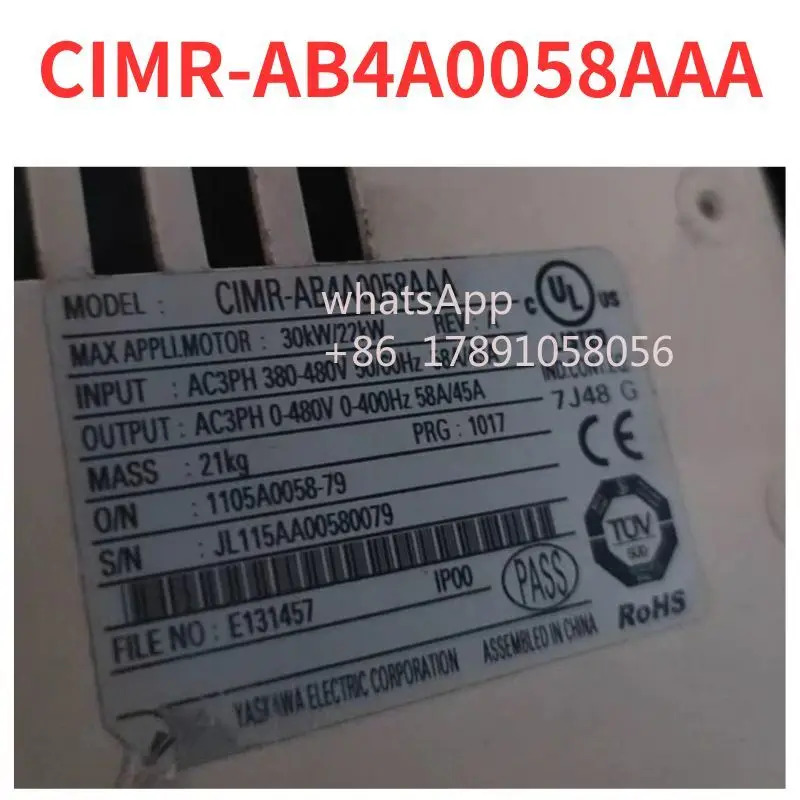 CIMR-AB4A0058AAA 주파수 변환기 리퍼 완료