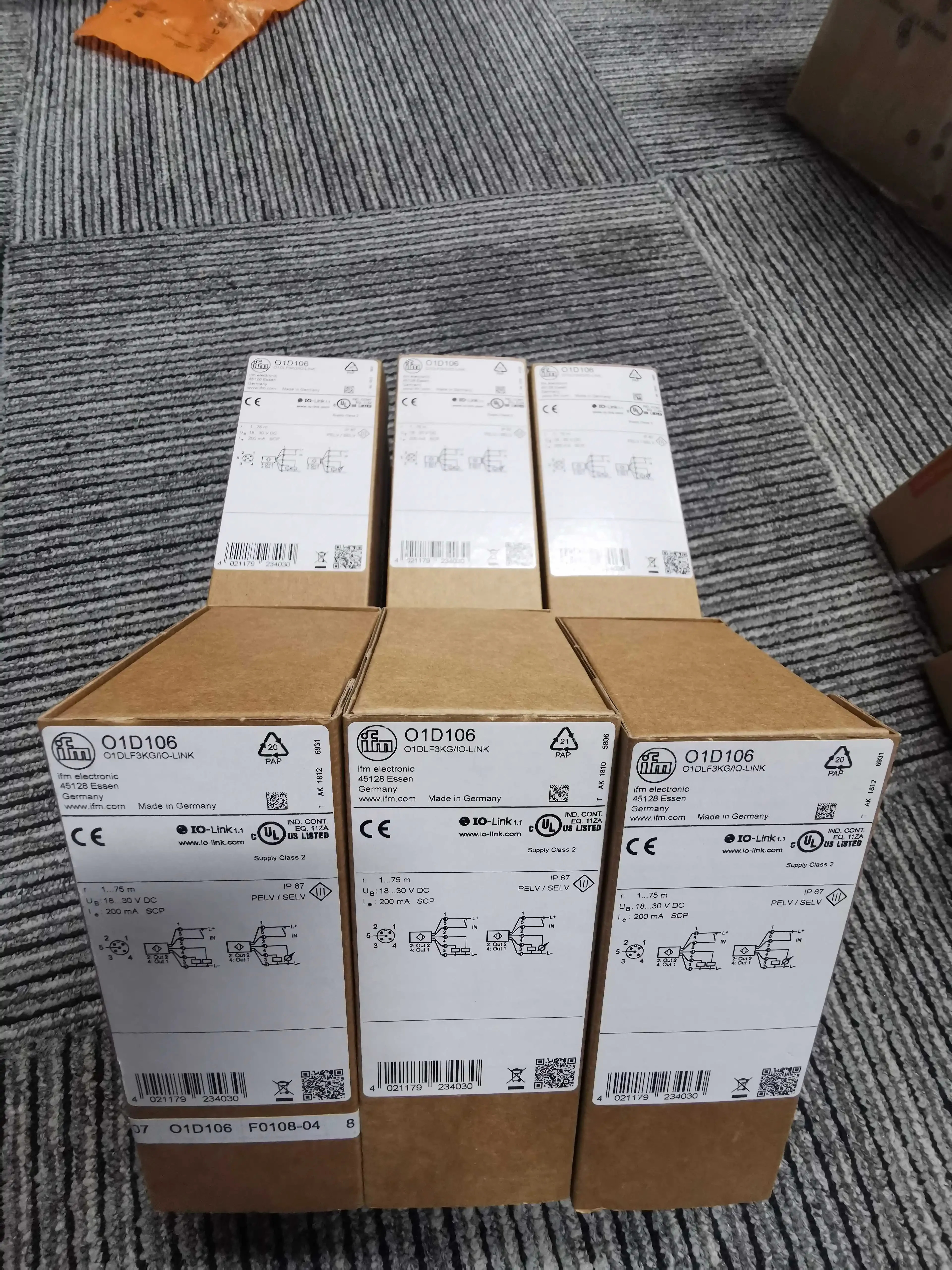 오리지널 IFM 압력센서 E11259 O1D106