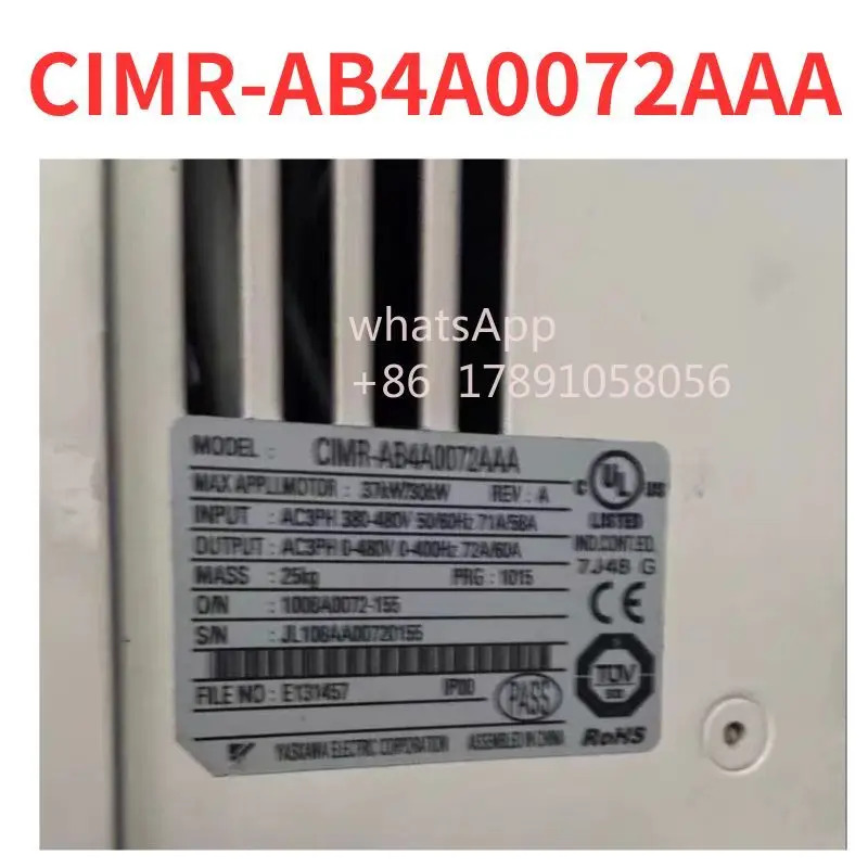 CIMR-AB4A0072AAA 주파수 변환기 리퍼 완료