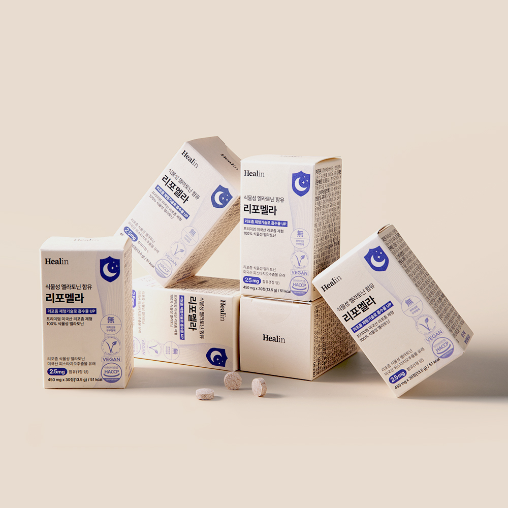 힐린 리포좀 식물성 멜라토닌 2.5mg 리포멜라 30정, 6개 제품 이미지