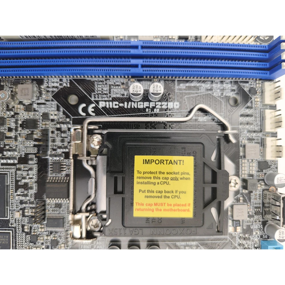 ASUS호환 서버 마더보드 C242 M.2 듀얼 포트 기가비트mini-ITX P11C-I ITX P11C-I/NGFF2280