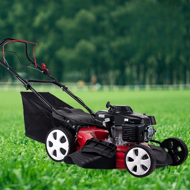 전동 잔디깎이 강력한 엔진 동력 7HP 18인치 넓은 작업폭 수동 푸시형 대용량 - 상품 이미지