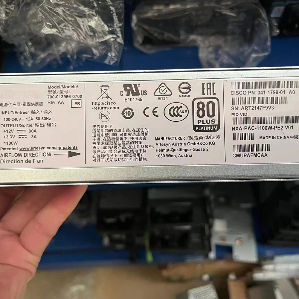 CISCO 전원 모듈 NXA-PAC-1100W-PE2용