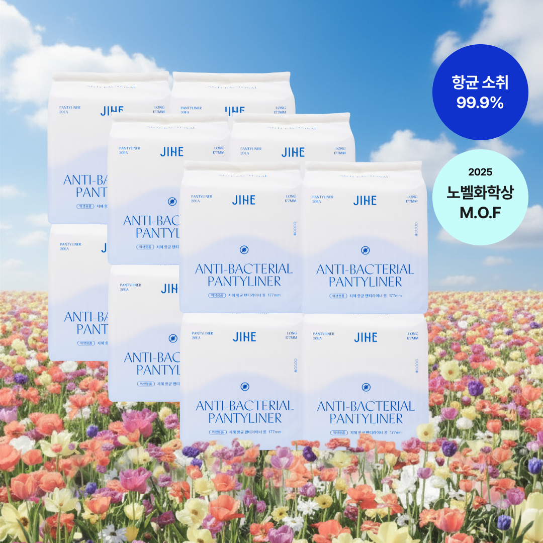JIHE 지혜 항균 팬티라이너 롱, 20개입, 12팩 제품 이미지