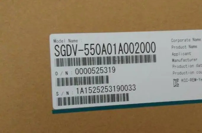 서보 드라이버 SGDV-550A01A 신 오리지널